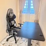 electric adjustable height desk and chair