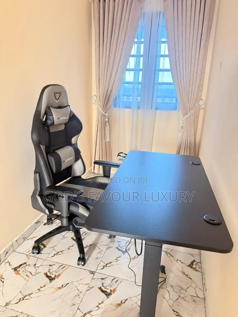 electric adjustable height desk and chair