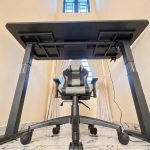 electric adjustable height desk and chair.2