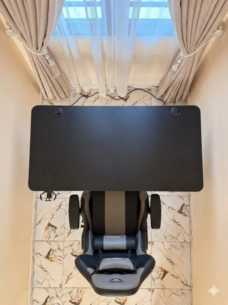 electric adjustable height desk and chair.3