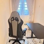electric adjustable height desk and chair.4